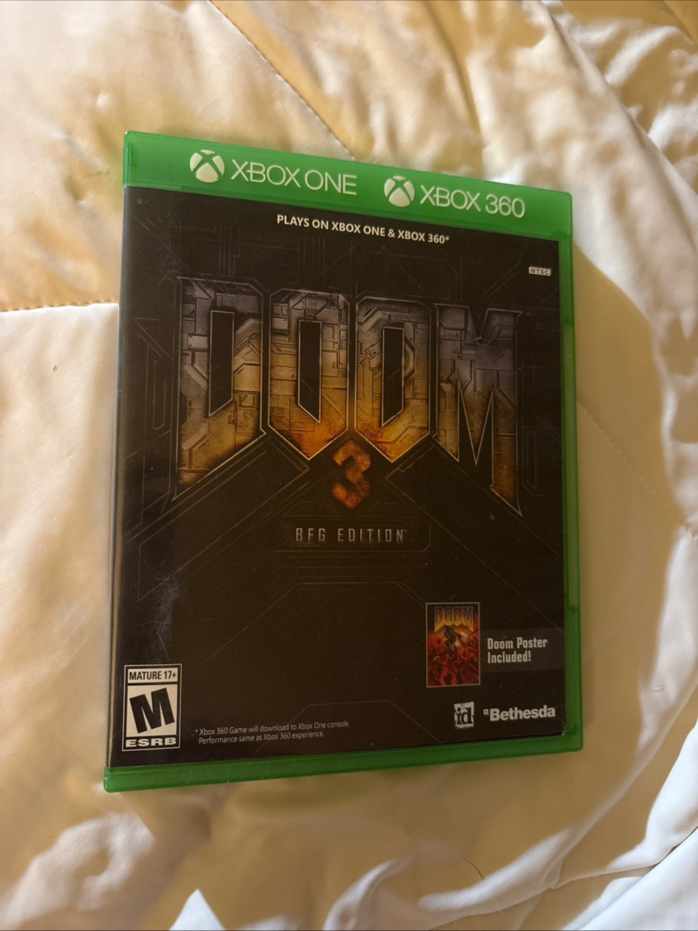 DOOM 3 BFG Edition - Xbox One/Xbox 360 - Black & Green Case